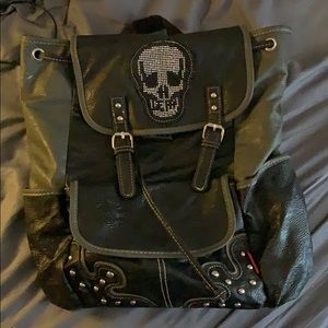Skull backpack pre owned